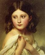 Franz Xaver Winterhalter A Young Girl called Princess Charlotte oil painting reproduction